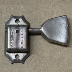 KLUSON DOUBLE LINE TUNER - BASS SIDE - NICKEL KEYSTONE'S- 60'S - GIBSON [#2]