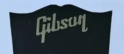 2 GIBSON GOLD   DECAL  HEADSTOCK LOGOS, DIE-CUT VINYL DECAL