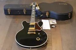 1996 GIBSON CUSTOM LUCILLE BB KING SIGNATURE ES-355 BLACK EBONY + OHSC