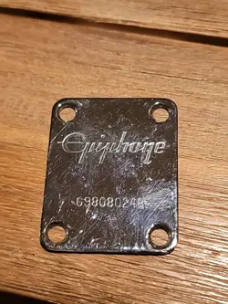 EPIPHONE EB0 SG BY GIBSON BASS GUITAR NECK ORIGINAL NECK PLATE