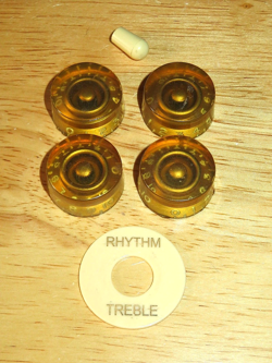 GIBSON 1980 GOLD SPEED GUITAR CONTROL KNOBS