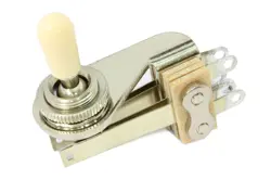 SWITCHCRAFT RIGHT ANGLE 3WAY TOGGLE SWITCH FOR GIBSON SG & THIN GUITARS NICKEL