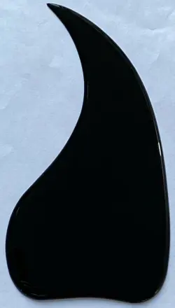 ACOUSTIC GUITAR PICKGUARD CRYSTAL SELF ADHESIVE SHEET FOR GIBSON J-45,BLACK