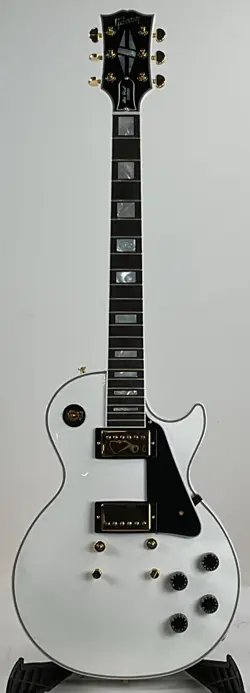 GIBSON CUSTOM LES PAUL CUST ELECTRIC SOLIDBODY GUITAR, ALPINE WHITE
