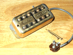 GRETSCH 1965 GOLD FILTERTON HUMBUCKER BRIDGE PICKUP