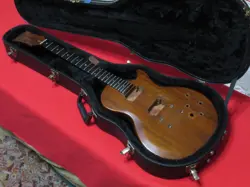 VINTAGE 1980 LES PAUL LP FIREBRAND GUITAR BODY NECK W/CASE EBONY FRETBOARD