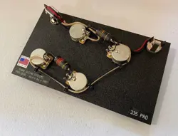 GIBSON ES 335 HARNESS UPGRADE! CTS, SWITCHCRAFT, EMERSON PIO CAPS! NEW!