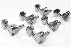 CHROME 3X3 VINTAGE STYLE TUNERS TUNING PEGS MACHINE FOR GIBSON LES PAUL SG