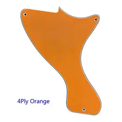 PARTS FOR US  GIBSON JR LP LES PAUL JUNIOR GUITAR PICKGUARD 4PLY ORANGE