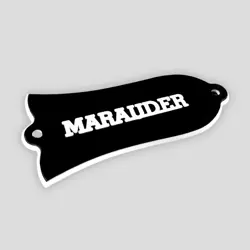 GUITAR PARTS FITS GIBSON LP 'MARAUDER' TRUSS ROD COVER PLATE , 2PLY BLACK