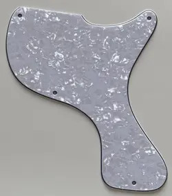 FOR FIT GIBSON LES PAUL JUNIOR 1958 STYLE GUITAR PICKGUARD 4 PLY WHITE PEARL