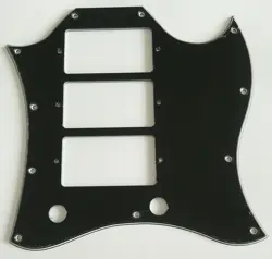 FOR 3-PLY GIBSON SG STANDARD 3 PICKUP GUITAR PICKGUARD SCRATCH PLATE,BLACK