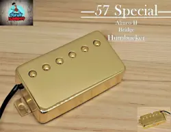 G.M. 57 SPECIAL  ALNICO 2 GOLD HUMBUCKER BRIDGE (52MM)FOR GIBSON EPIPHONE