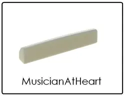 AXEMASTERS UNSLOTTED PRESHAPED BONE NUT BLANK FOR GIBSON GUITAR LES PAUL
