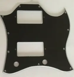 FOR GIBSON SG STANDARD FULL FACE GUITAR PICKGUARD SCRATCH PLATE,5 PLY BLACK