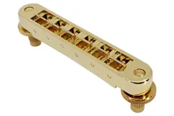 LEFT HANDED NASHVILLE TUNE-O-MATIC BRIDGE - GOLD - FITS GIBSON GUITARS