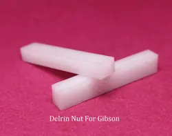 SET OF 2 DELRIN NUT BLANKS FOR VINTAGE GIBSON GUITARS