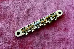 VINTAGE GIBSON 1960'S ABR-1 CHROME BRIDGE PATENT NUMBER BRASS SADDLES ES-335 SG