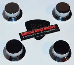 GIBSON LES PAUL KNOBS TOP HIGH PERFORMANCE CHROME GUITAR PARTS CUSTOM HP MODERN