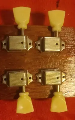 GIBSON R SERIES KLUSON LES PAUL STANDARD KEY BUTTON TUNER NICKEL PLATED 4 PIECES