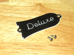 GIBSON 1975 BLACK 2 PLY DELUXE TRUSS ROD COVER