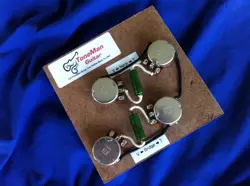 THE BLUES PREWIRED UPGRADE KIT GIBSON EPIPHONE LES PAUL SHORT SHAFT POT PIO CAPS