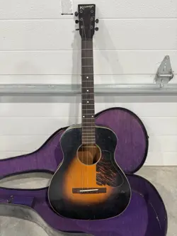 KALAMAZOO KG-11 ACOUSTIC GUITAR WITH CASE