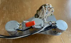 GIBSON 50'S STYLE WIRING FOR FENDER STRATOCASTER 250K CTS LONG SHAFT POTS .022