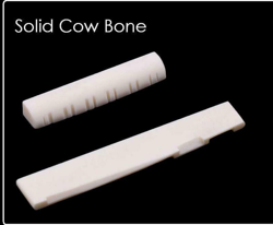 MUSICIANATHEART BONE NUT & SADDLE SET MADE FOR GIBSON 12 STRING ACOUSTIC GUITAR