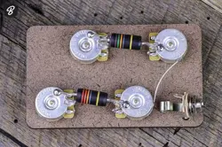 NEW GIBSON + EMERSON 50'S LES PAUL WIRING HARNESS SHORT SHAFT & TOP HAT KNOBS