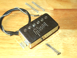 GIBSON 1972 CHROME EMBOSSED T TOP HUMBUCKER NECK PICKUP