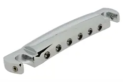 LIGHTWEIGHT LOCKING ALUMINUM TAILPIECE FOR GIBSON GUITARS - CHROME