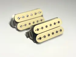 PAF HUMBUCKER AGED DOUBLE WHITE SET BRIDGE 8.25K NECK 7.55K
