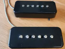 GIBSON P-90 PICKUP SET (BLACK) - EXCELLENT CONDITION
