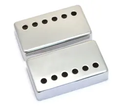 (2) CHROME COVERS FOR VINTAGE GIBSON PAF HUMBUCKER PICKUPS PC-0300-010