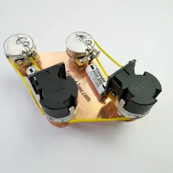 GIBSON LES PAUL COIL SPLIT WIRING - CTS 500K PUSH/PULL POTS - CENTRALAB PIO