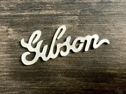 GIBSON INLAY SCRIPT 1930S PRE WAR BANJO STEEL GUITAR SOLID MOTHER OF PEARL USA!
