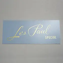 GIBSON LES PAUL SPECIAL REPAIR LOGO DECAL WATER PASTE TYPE GUITAR