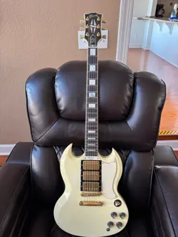 2000 GIBSON LES PAUL/SG CUSTOM 3 PICKUP, WHITE
