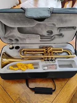 BALDWIN GIBSON TRUMPET WITH CASE AND MOUTHPIECE