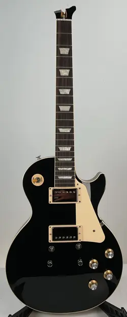 GIBSON LES PAUL STANDARD '60S PLAIN TOP ELECTRIC GUITAR - EBONY - SNAPPED OFF HS