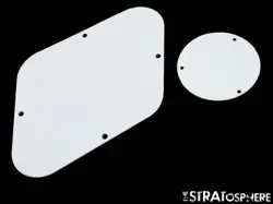 * NEW WHITE REAR CONTROL PLATES FOR GIBSON USA LES PAUL STANDARD GUITAR 3 PLY
