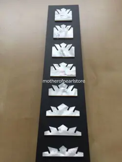 AUSTRALIA FIGURED MOTHER OF PEARL FINGERBOARD CROWN INLAY FOR GIBSON SJ200 STYLE