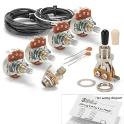 GOLDEN AGE WIRING KIT FOR GIBSON LES PAUL GUITAR WITH STANDARD POTS
