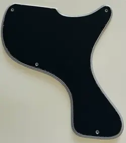 FOR FIT GIBSON LES PAUL JUNIOR 1958 STYLE GUITAR PICKGUARD 5 PLY BLACK