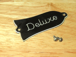GIBSON 1974 BLACK 2 PLY DELUXE TRUSS ROD COVER