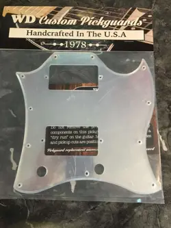 CHROME MIRROR ACRYLIC PICKGUARD FOR GIBSON SG STANDARD FULL FACE MADE IN USA