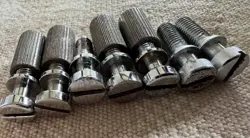 LOT OF LES PAUL LP SG STYLE TAILPIECE MOUNTING STUDS POSTS & ANCHORS CHROME #783