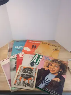 SHEET MUSIC LOT VINTAGE, DEBBIE GIBSON, THE APARTMENT, ON YOUR TOES,TIGER...