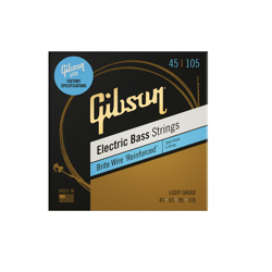GIBSON SHORT SCALE BRIGHT WIRE E-BASS STRINGS, 4-STRING, ROUNDWOUND .045-.105
